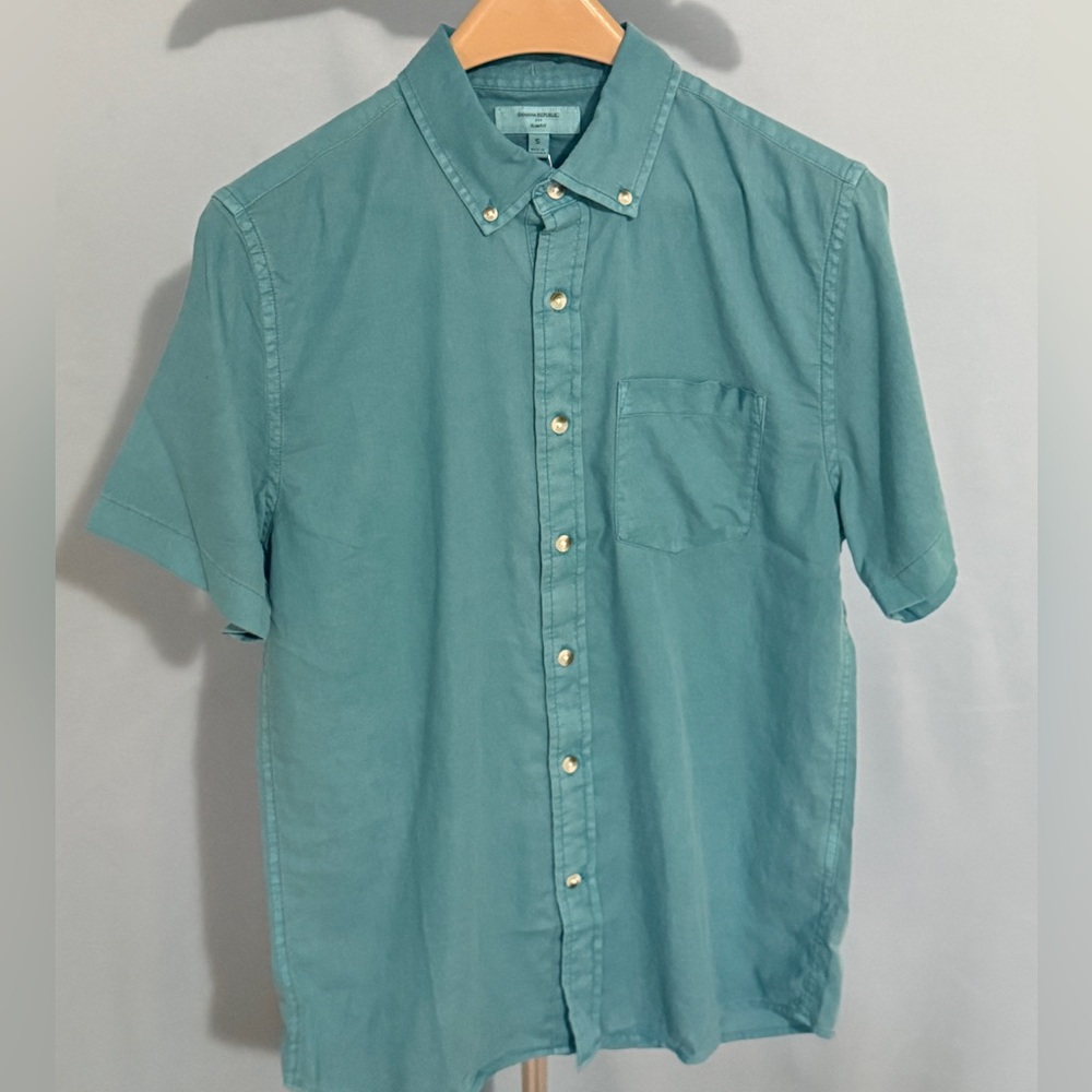 Men's Teal Short Sleeve Shirt